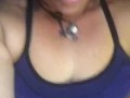 Happy birthday wishes to a special someone. My bra, and pussy are both wet! Erect nipple play