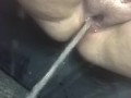 Pissing on the ground 