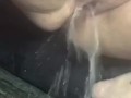 Pissing on the ground 
