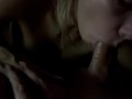 passionate and gentle blowjob before bed