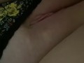 quick morning orgasm, creamy wet pussy