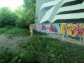Эксгибиционистка гуляет на Москва Реке Нудисткий Пляж Серебряный Бор