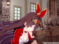 Genshin Impact - Amber Takes a Facial and Rides Dick