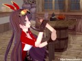 Genshin Impact - Amber Takes a Facial and Rides Dick