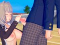 【エロゲーコイカツ！】爆乳美少女「梓(オリキャラ)」のおっぱい揉みまくりH！(巨乳アニメ3DCG動画)[Hentai Game Koikatsu! ](Anime 3DCG video)