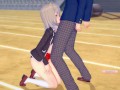 【エロゲーコイカツ！】爆乳美少女「梓(オリキャラ)」のおっぱい揉みまくりH！(巨乳アニメ3DCG動画)[Hentai Game Koikatsu! ](Anime 3DCG video)