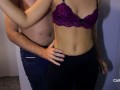 Grinding on leggings till he cums in his pants