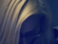 Blonde Glasses Dildo Blowjob