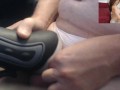 Pink stripped panties on a Guy with a vibrating pussy...juicy cumshot