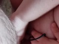 Homemade amatuer dirty talking wife gets a cumshot on her cute asshole