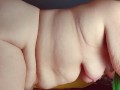 BBW Soft Belly Rolls, Enjoying My Fat Tummy From Different Angles