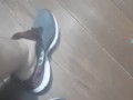 Putting bread inside my sneakers