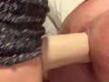 Hot milf pegging her cucks juicy wet asshole with a huge strapon while he moans and begs for more!!