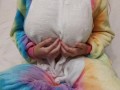 Titjob in kigurumi cosplay with latex suit silicone pov kawaii femboy