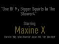 Squirt Shower! Busty Asian Maxine X Jets Her Girly Glaze!