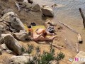 Picking up naked dudes: Naked lakeside fun with Jade!