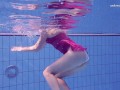 Elena Proklova shows how sexy can one be alone in the pool