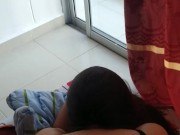 Tengo sexo con mi amiga en el balcón y sus vecinos nos ven exhibiciónismo