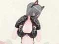 3D HENTAI Neko girl has a gorgeous orgasm and does AHEGAO