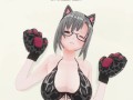 3D HENTAI Neko girl has a gorgeous orgasm and does AHEGAO