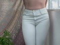 POV: Pee Desperation in jeans! Girlfriend pees her jeans for you!