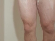 Showering cumming pissing at end was cut off from no space