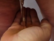 Submissive pees for owner