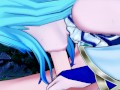 Aqua Konasuba BLOWJOB and DOGGY in cave (3d Hentai)