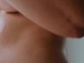 Sweaty girl nude fitness bouncing tits