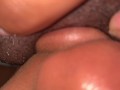 SUCKING MY GF BIG CLIT UNTIL SHE CUM IN MY MOUTH !!