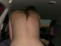 Amateur PAWG rides my dick on the top of a parking garage 