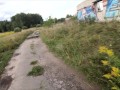 Exhibitionist Girl walks in the ruins