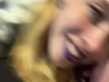 Cute blonde farts in slaves mouth
