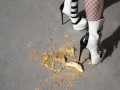 Crushing Food In My High Heels