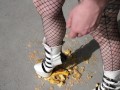 Crushing Food In My High Heels