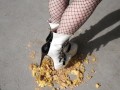 Crushing Food In My High Heels