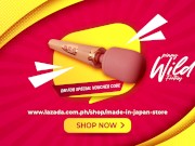 Horny Pinay Babe Discovers Magic Wand Vibrator from Made in Japan Store