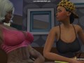 Two Latinas Have Lesbian Sex on the Couch at Home - Sexual Hot Animations