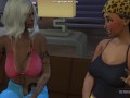 Two Latinas Have Lesbian Sex on the Couch at Home - Sexual Hot Animations