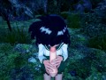 Kagome BLOWJOB in forest Inuyasha (3D Hentai)