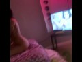 Busty young Latina gets fucked hard while watching porn