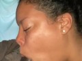 Busting a nut in her mouth 