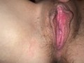 Teen pussy dripping cum close up