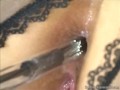 Asian beauty toyed hard in her ass