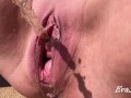 Close-up pissing pussy plus bonus slowmo