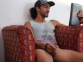 Ruben jerking off at the hostel