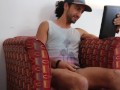 Ruben jerking off at the hostel