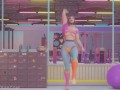 Brigitte and Sombra Lesbian Workout