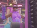 Brigitte and Sombra Lesbian Workout