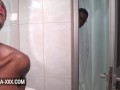 Amateur ebony couples having intimate sex at home